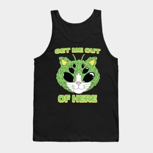 UFO Get Me Out Of Here Alien Cat Tank Top